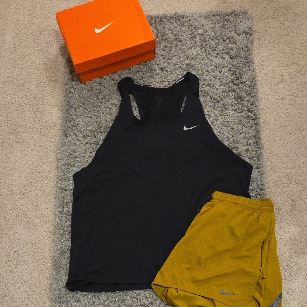 Nike RAZOR BACK Dri-Fit Black Tank Top